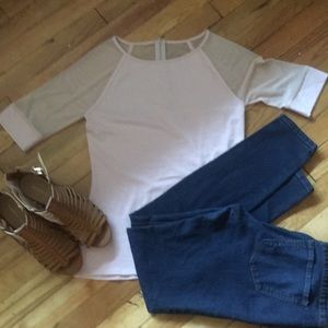 Express size small blush shirt